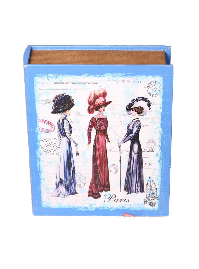 畅豪欧式复古贵妇 装饰道具书盒三件套 花色多样产品图