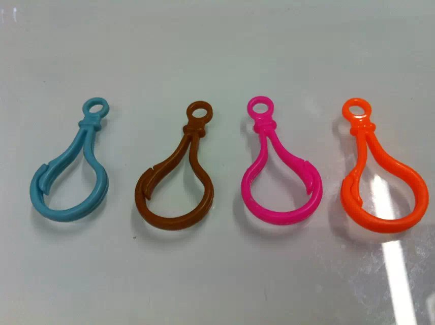 塑料彩色转钩 灯泡扣扣 糖果色挂钩配件葫芦公仔扣