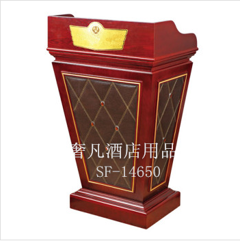 酒店豪华演讲台 报告台 发言台 演讲桌 咨客台产品图