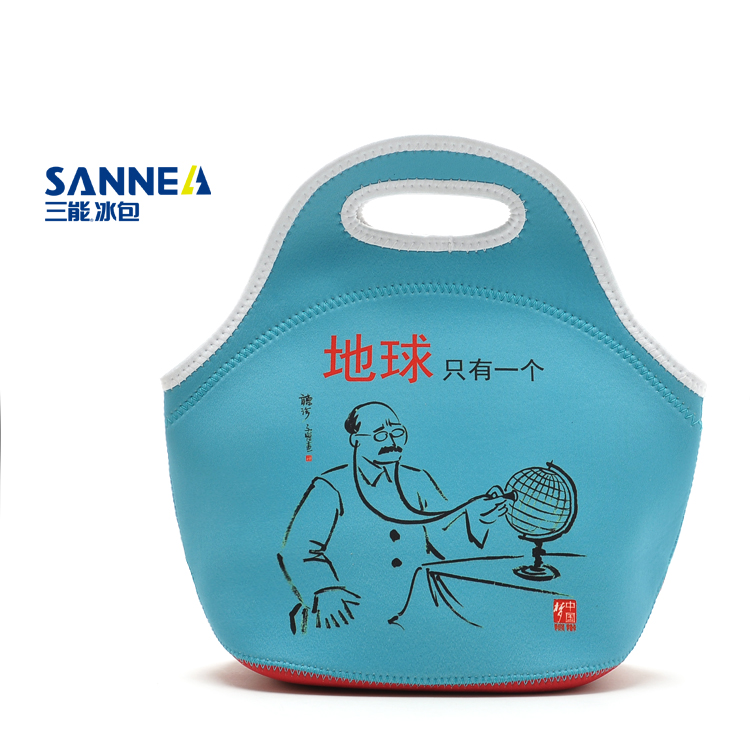 中国梦 新款冰包 潜水料野午餐包 手提便携便当包产品图