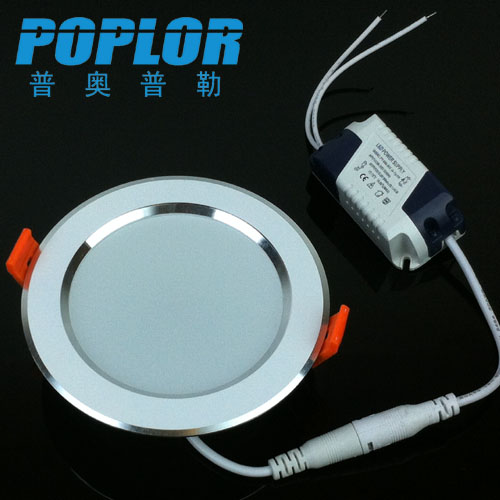 LED筒灯 7W IC恒流车铝LED天花灯3mm厚三安宽电压