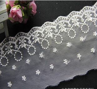 Set Yarn Embroidery Lace Width 9Cm In Stock Set Yarn Embroidery Lace Width 9Cm In Stock