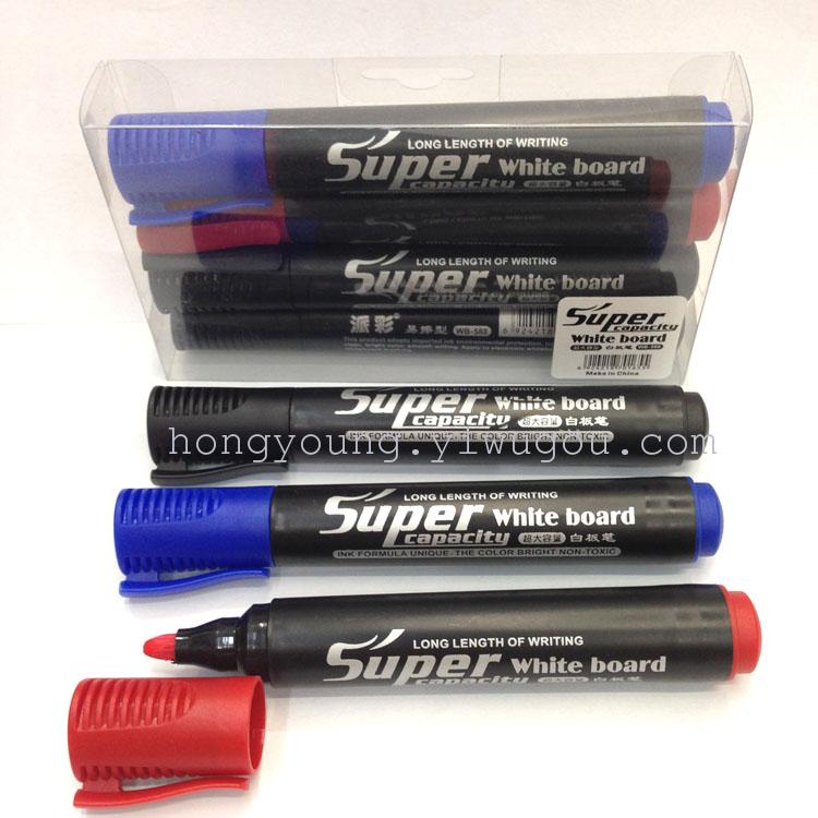 Paicai PC-588-4 Whiteboard pens can be mounted in transparent boxes with large capacity of erasable marker pens