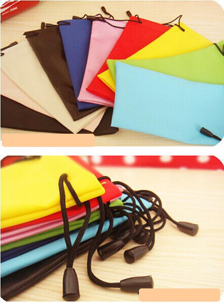 韩版眼镜束口袋 18*8.5眼镜收纳袋 防水布太阳眼镜袋细节图