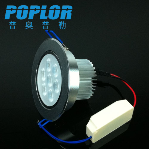 7W LED天花灯磨砂IC恒流LED筒灯 珠面透镜2mm产品图