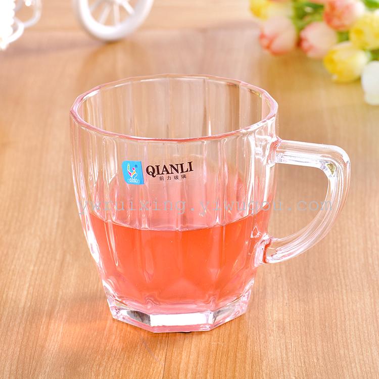 Clear glass handle glass milk glass juice glass drink glass cute creative glass clear water glass beer glass thumbnail