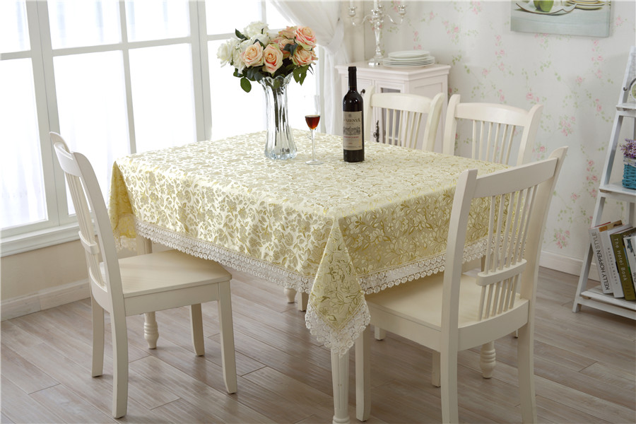 琦旻布艺花边台布田园台布印花布艺茶几布