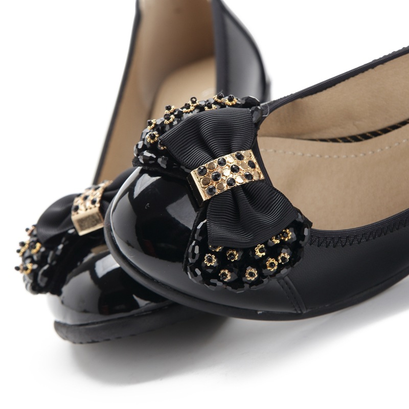New crystal glass beads women's shoes shoes flowers, high-grade women's shoes shoes accessories, shoes with bows