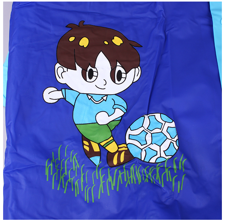 Direct sales from an export manufacturer of PVC fashionable children's raincoats for playing football Application Scenario