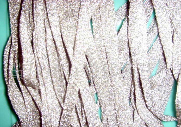 金色，银丝针织带，涤纶针织带，涤纶针织网带，等。