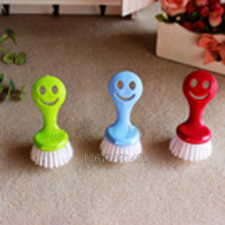 优质卡通清洁锅刷 笑脸洗锅碗刷 小人锅刷子 洗锅器