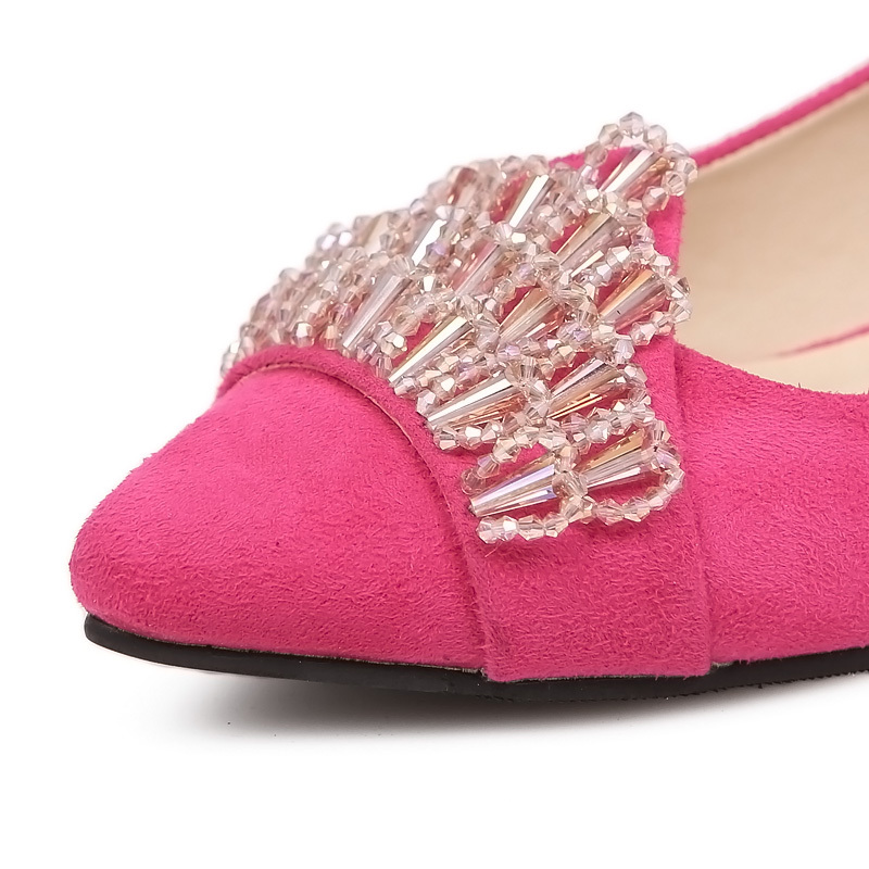 Wholesale custom new beaded glass beaded shoes flower high-grade women's shoes shoes accessories women's shoes bow shoe buckle