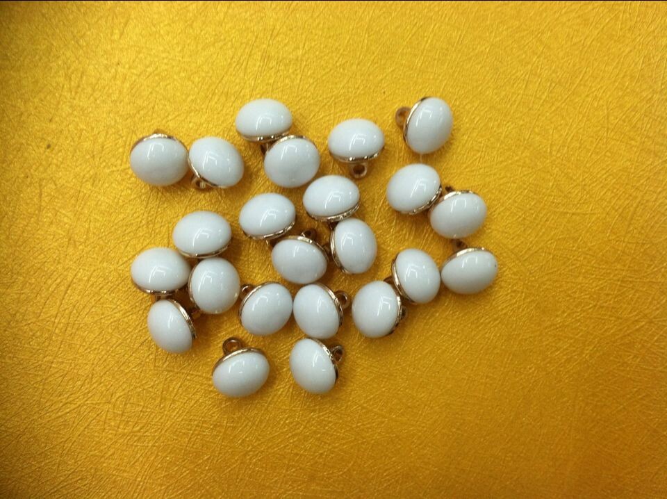Alloy button shirt decorative buckle