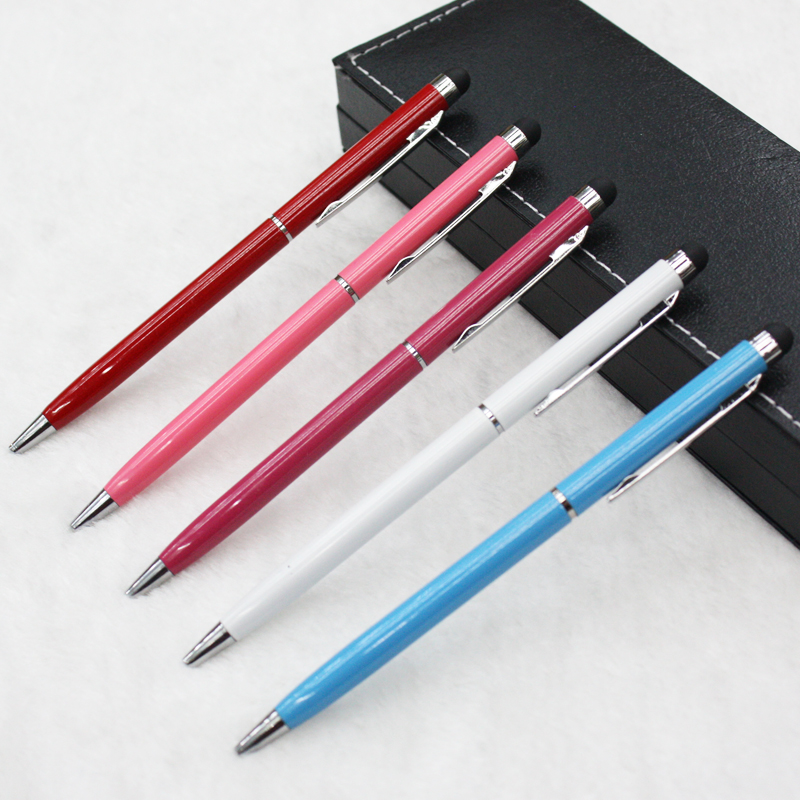 2014金属圆珠笔 金属触屏笔手写笔电容笔多色触摸笔特价热卖细节图