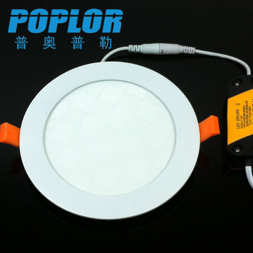 12W LED Ultra-thin 3D panel light LED ultra-thin downlight circular wafer IC constant current