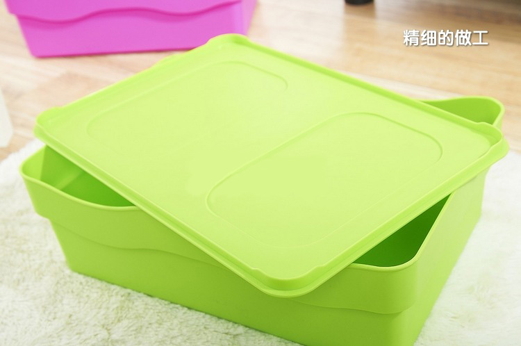 Simple Storage Basket Candy Color Storage Basket Large Household Items 92-3001 Specification drawing