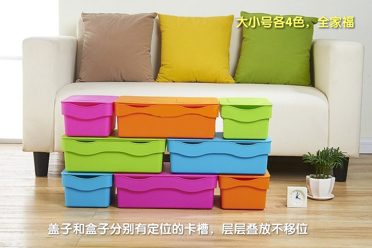 Simple Storage Basket Candy Color Storage Basket Large Household Items 92-3001 Application Scenario