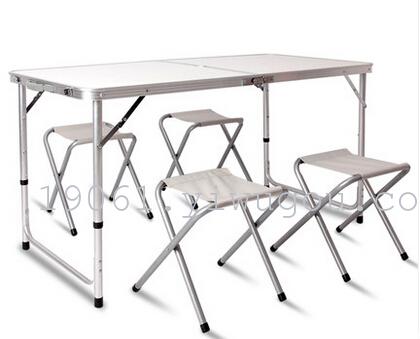 户外折叠桌子 折叠桌椅摆摊桌便携式铝合金桌餐桌野营桌培训桌子详情图1
