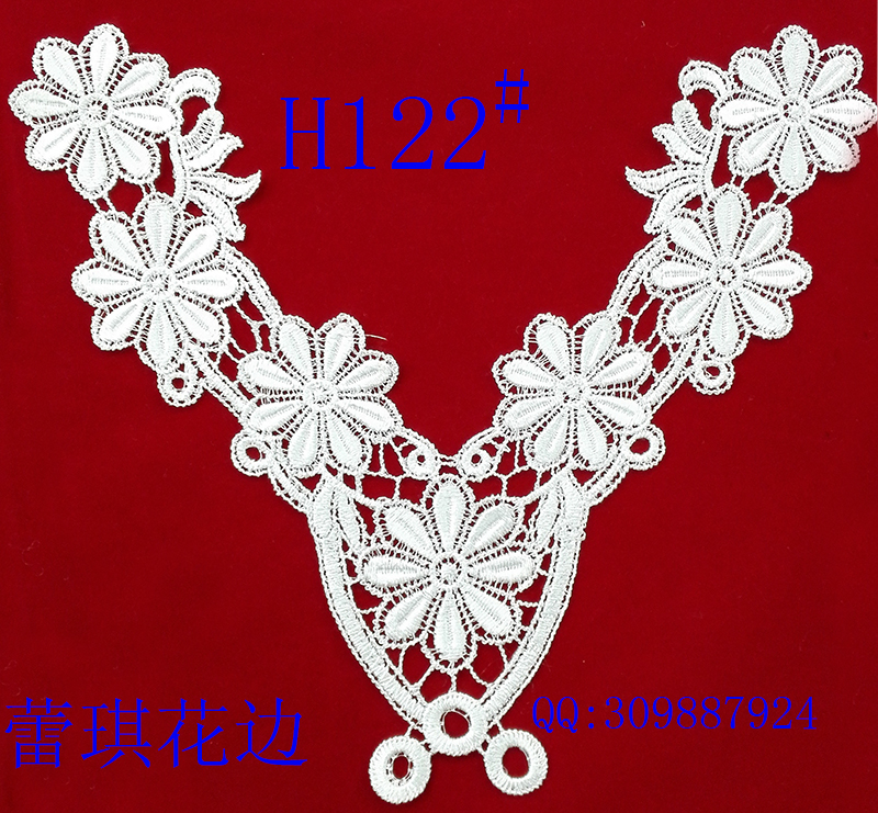Neckline lace accessories, corsage embroidery, water-soluble lace Specification image