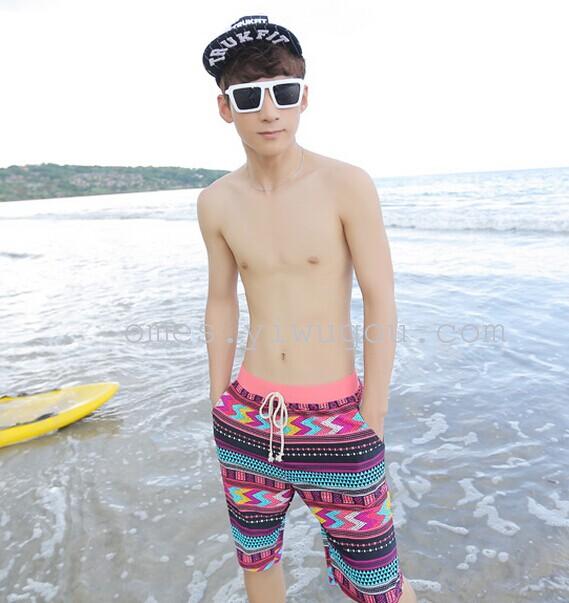 Jinger genuine new swimsuit men's boxer five minutes beach pants hot spring swimsuit K003 Specification drawing