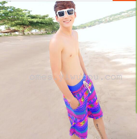 Jinger genuine new swimsuit men's boxer five minutes beach pants hot spring swimsuit K003 full figure