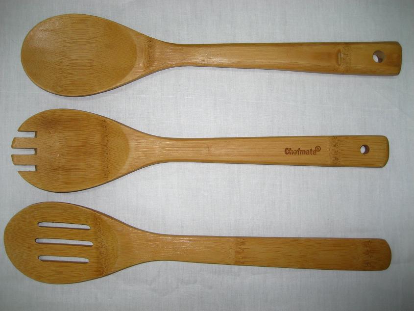 竹勺，竹铲 牙签细节图