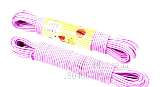 供应家具用品防滑晾衣绳 钢丝绳 纤维绳 晾衣绳厂家直销20M