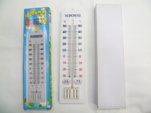 韩版塑料温度计室内外温度计耐高温温度计家用温度计