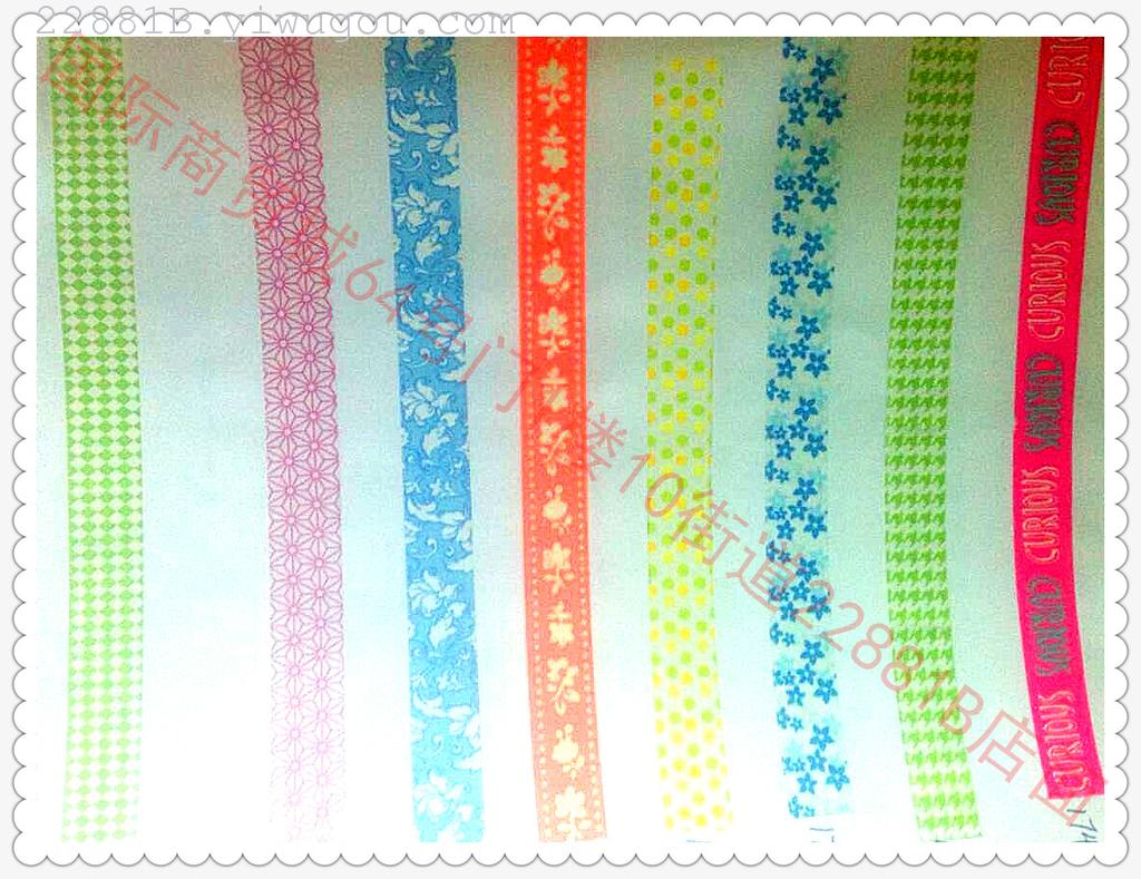 和纸胶带卡通胶带 手帐胶带手帐贴纸胶带花胶带