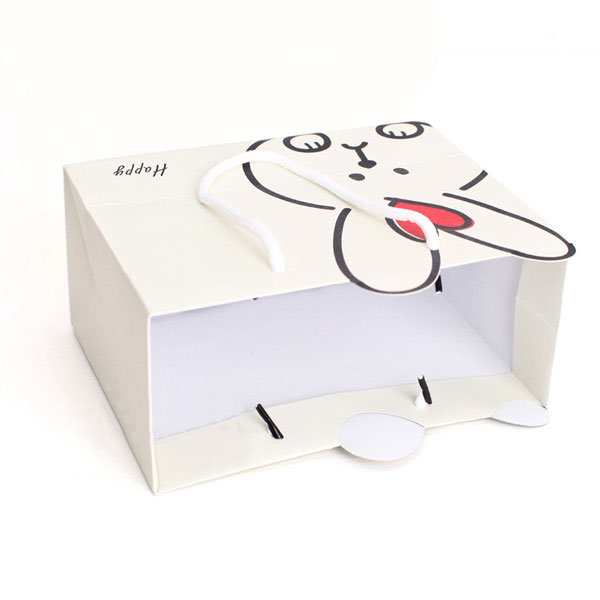 Beautiful Gift Bag Rice White Bottom Rabbit Gift Bag Gift Bag Gift Bag Gift Bag Paper Shopping Bag Carrying Paper Bag Specification drawing