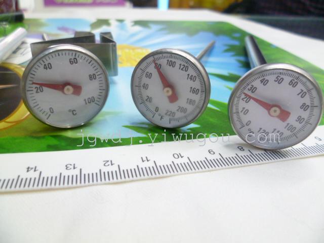 Factory direct sales of kitchen food thermometers, stainless steel high-temperature sensors, and stainless steel barbecue thermometers