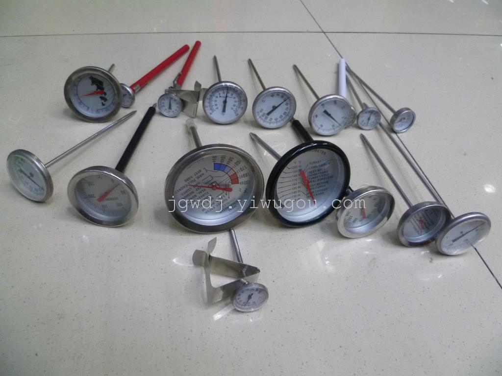 Factory direct sales of kitchen food thermometers, stainless steel high-temperature sensors, and stainless steel barbecue thermometers details Picture