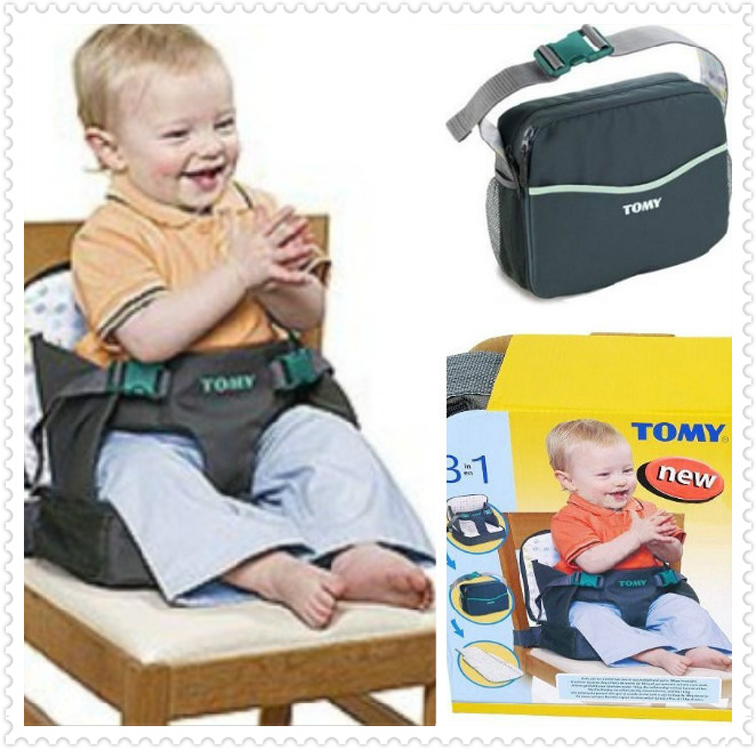 TOMY3合1 妈咪袋宝宝坐椅可携带折叠儿童餐椅垫 婴儿尿垫详情图1