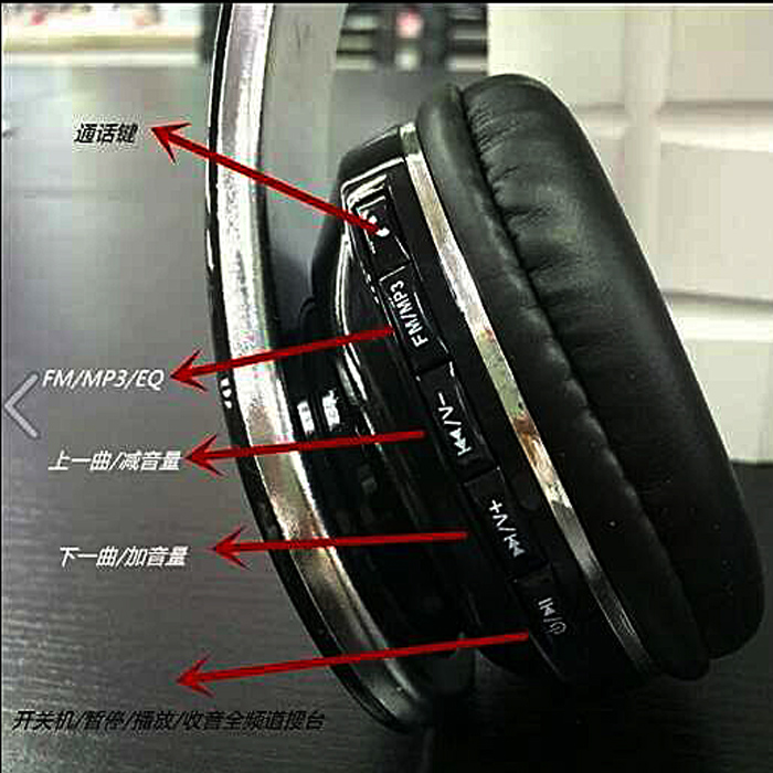 Bluetooth card-inserting headphones, over-ear foldable computer and mobile phone headsets Application Scenario