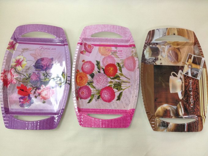 Melamine trays, double-ear trays, melamine melamine imitation porcelain tableware wholesale ksk Specification image