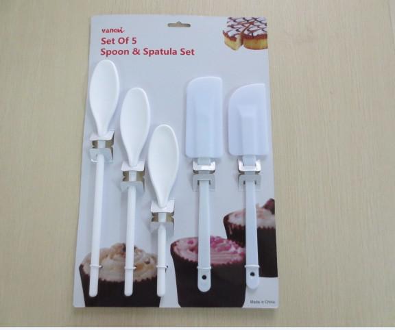 [HUANG DA] Three salad spoons +2 spatulas, 108007 thumbnail