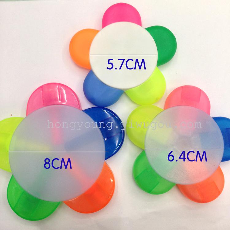 Shape highlighter advertising pen can print LOGO triangle pentagram palm