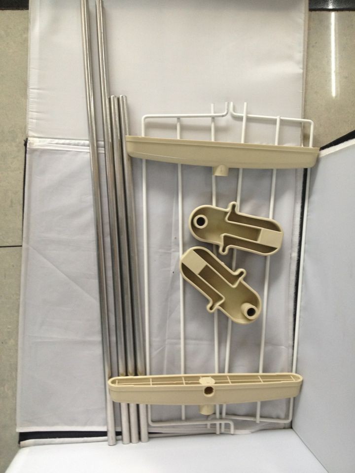 迷你小衣架 多功能落地折叠不锈钢晾衣架/晒衣架 移动晾衣架细节图