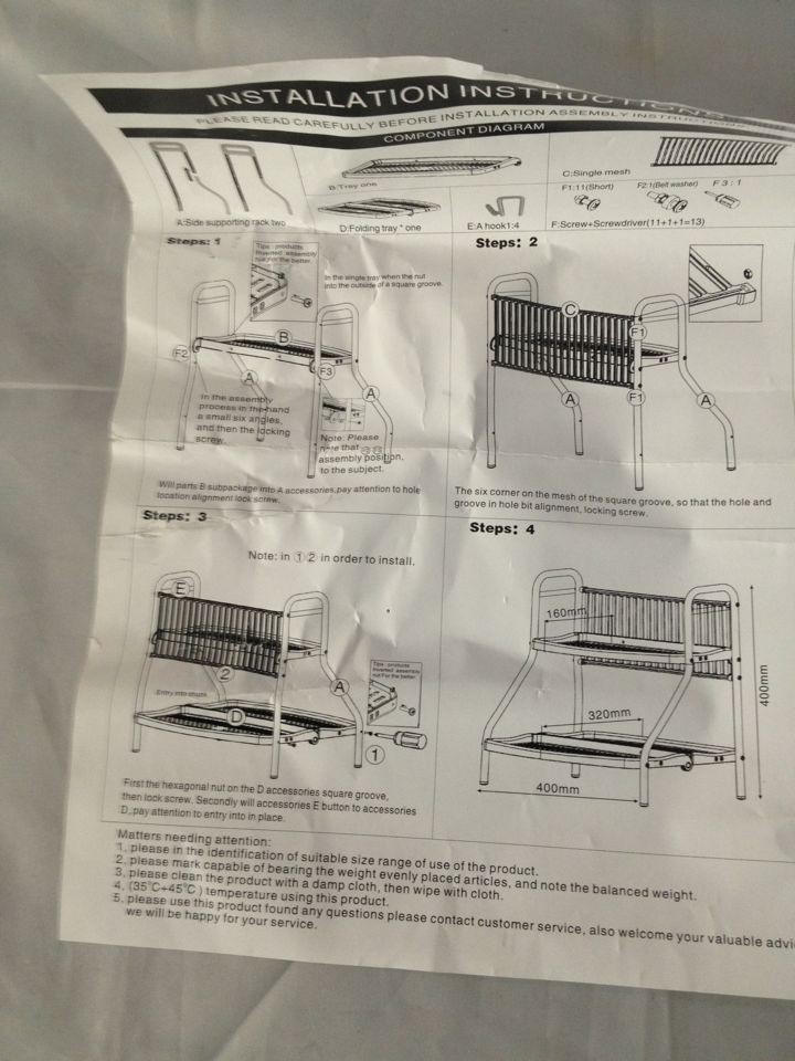 Stainless steel multi-functional bowl rack and double-layer draining storage rack Specification image