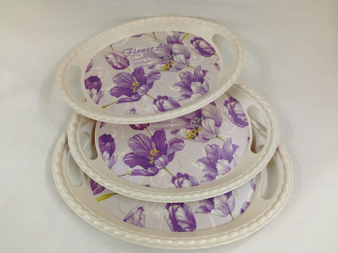 Melamine tray, bamboo and wood powder tray, fruit tray