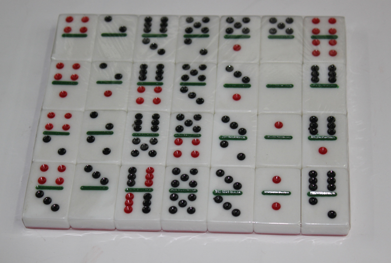 Domino 30# acrylic color TV blister domino foreign trade domino manufacturers supply