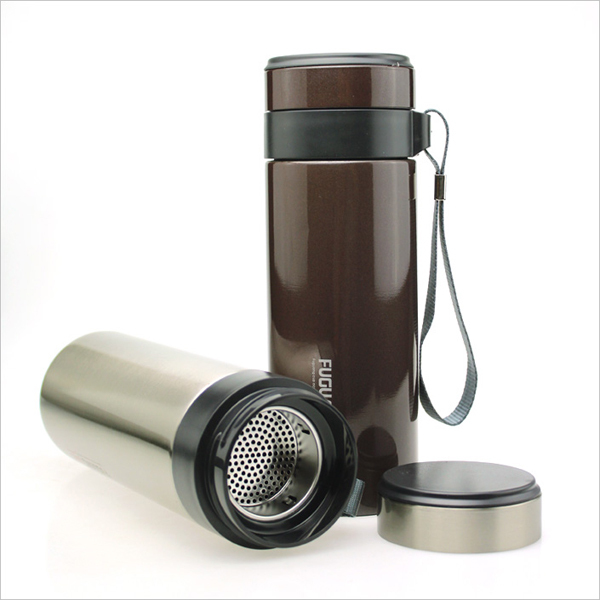 FGL-3373 Fuguang vacuum brewing cup, 400ML insulated cup, tea brewing cup with filter screen and handle details Picture