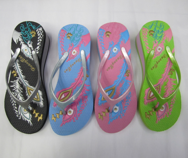 Supplying high-heeled flip-flops and EVA high-heeled slippers