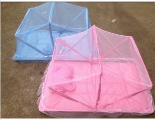 婴儿蚊帐 宝宝折叠蚊帐 公主蚊帐,送枕头