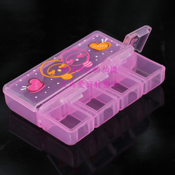 HAPPY5 - Box Cute cartoon Portable Pill Box jewelry box