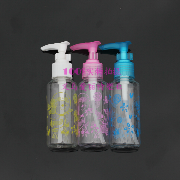 100ml printing lotion bottle, cosmetic bottle, hand sanitizer bottle, PET bottle, pressure pump thumbnail
