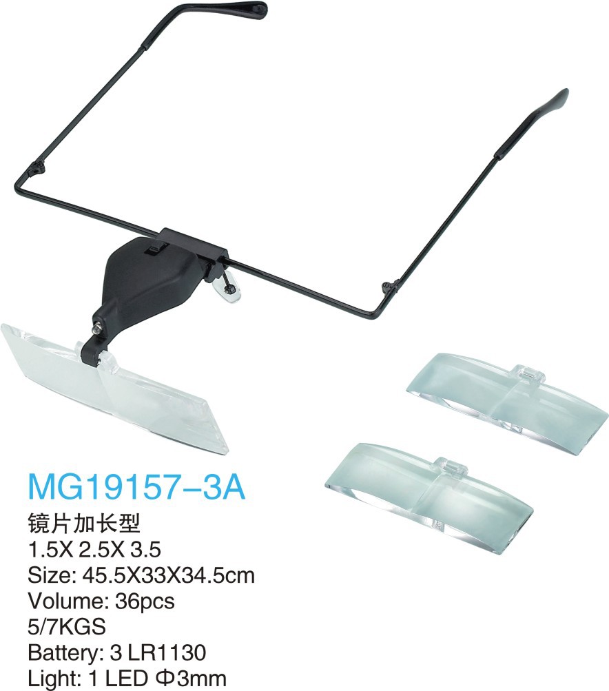 (Jinghui) Wholesale 19157-3A with lamp glasses reading magnifier for the elderly