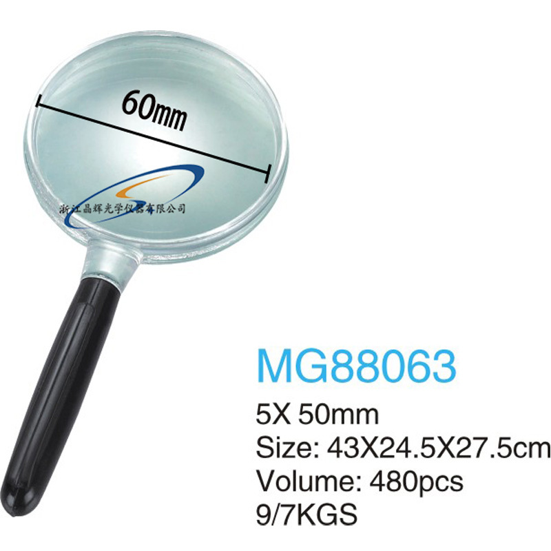 (Jinghui) Wholesale 88063 plexiglass handheld magnifying glass
