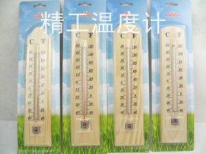 厂家直销室内外玻璃温度计 木质高正确温湿度计木头温度计详情图3