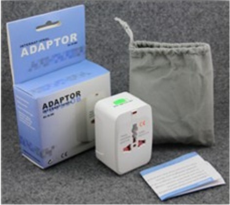 Universal adapter plug, overseas adapter socket, multi-functional power converter